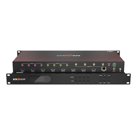 Bzbgear 4X4 4K UHD Seamless HDMI Matrix Switcher/Video Wall Processor/MultiViewer BG-4K-VP44